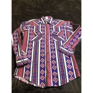 American Legend Men's Black Pearl Snap Western Shirt 100% Cotton Made In USA Ml